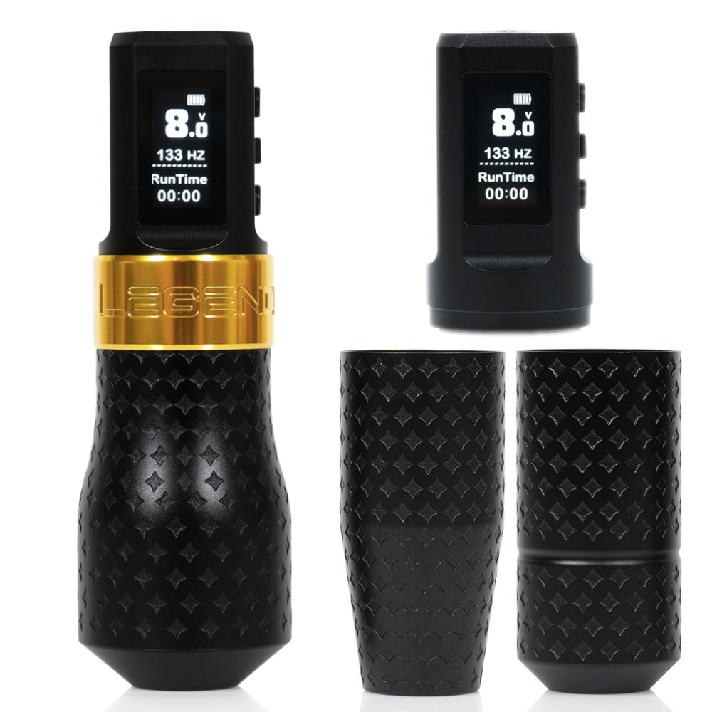 The Legend Pro Tattoo Pen - Liner (5.0mm) - Full Set (2 Batteries + 3