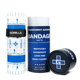 Gorilla - Transparent Aftercare Adhesive Bandage - 8" x 11 Yards Roll (20cm x 10m) - Matte