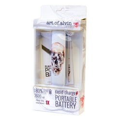 2600 Power Bank Portable Charger - Skull by Art of Alvin-CAM SUPPLY INC. - SUPERSTORE (USA)