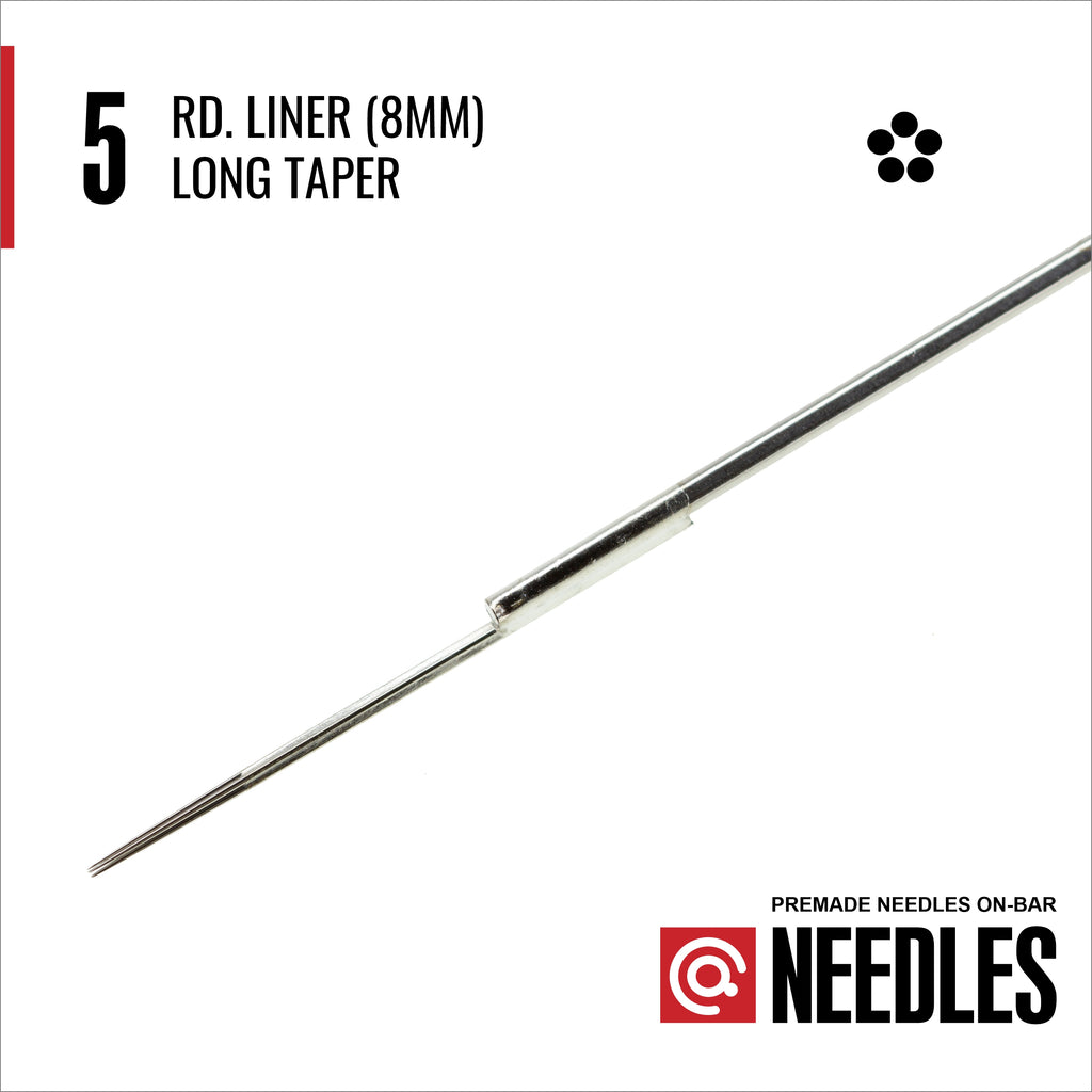 Buy Legend Premium Round Liner Needles with 8mm Long Taper Online