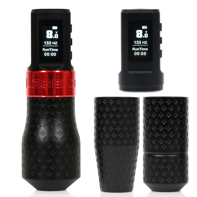 legendrotary モータータトゥーペン MINI camsupply The Legend Pro Tattoo Pen - Shader (3.2mm) - Full Set (2 Batteries + 3