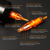 CAM x AMI JAMES Cartridges - Super Bugpin Round Liners - #8 (0.25mm) - 20/Box