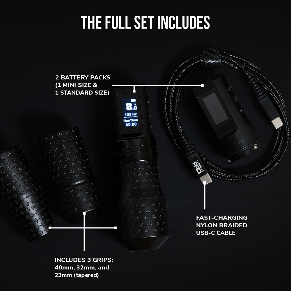 The Legend Pro Tattoo Pen - Color Packer (4.0mm) - Full Set (2 Batteri