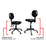 CAM Adjustable Artist Chair with Tilt-Lock, Seat Angle & Height Adjustability