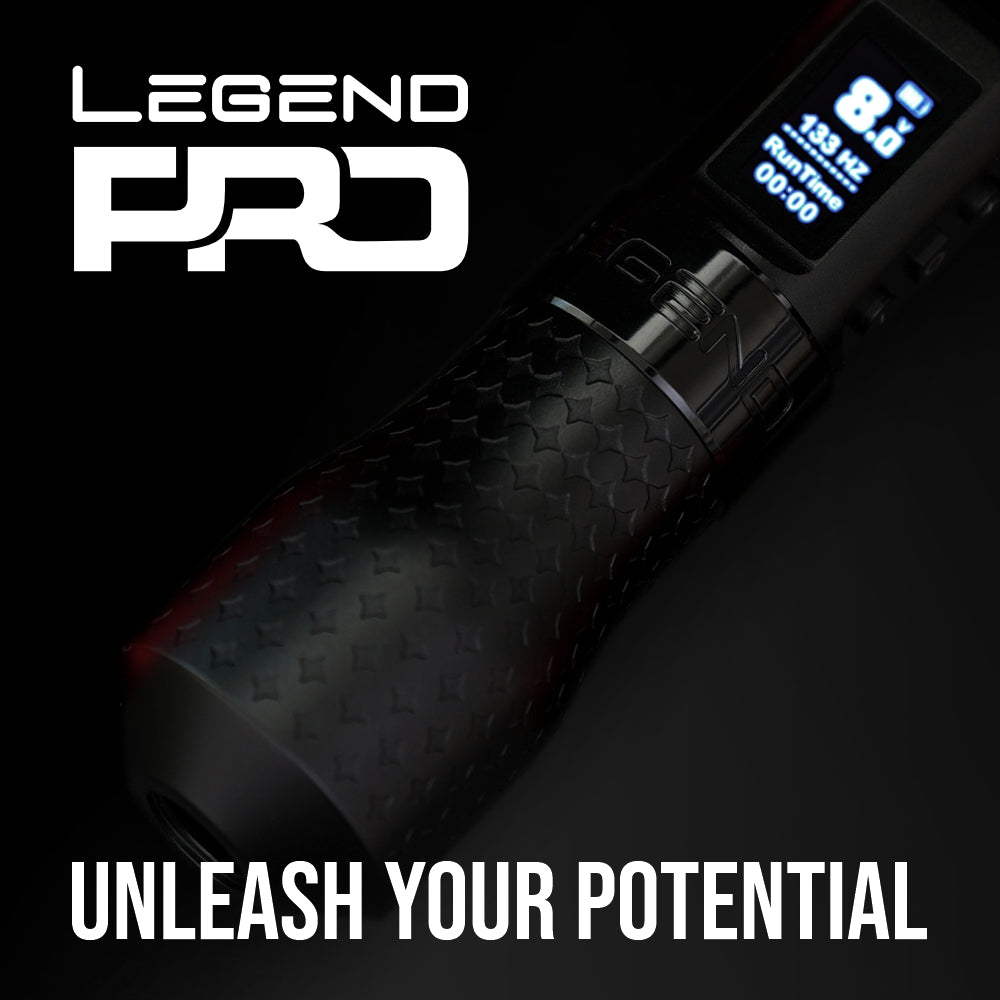 The Legend Pro Tattoo Pen - Color Packer (4.0mm) - Full Set (2 Batteri
