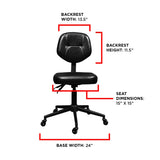 CAM Adjustable Artist Chair with Tilt-Lock, Seat Angle & Height Adjustability