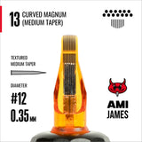 CAM x AMI JAMES Cartridges - Curved Magnums - #12 (0.35mm) - 20/Box