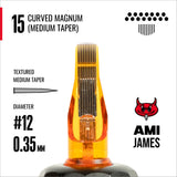 CAM x AMI JAMES Cartridges - Curved Magnums - #12 (0.35mm) - 20/Box