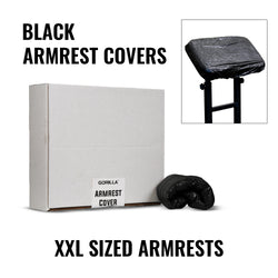 Black Disposable Armrest Covers - XXL Size - 50/Box