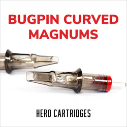 Hero Cartridges - Bugpin Curved Magnums #8 (0.25mm) - 20/Box