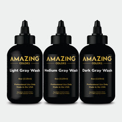 Gray Wash Set (3 Bottle Set) - Amazing Colors (4oz.)