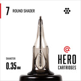 Hero Cartridges - Round Shaders #12 (0.35mm) - 20/Box