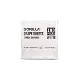 Gorilla Drape Sheets/Bed Covers - White (40" x 60") - 100/Case