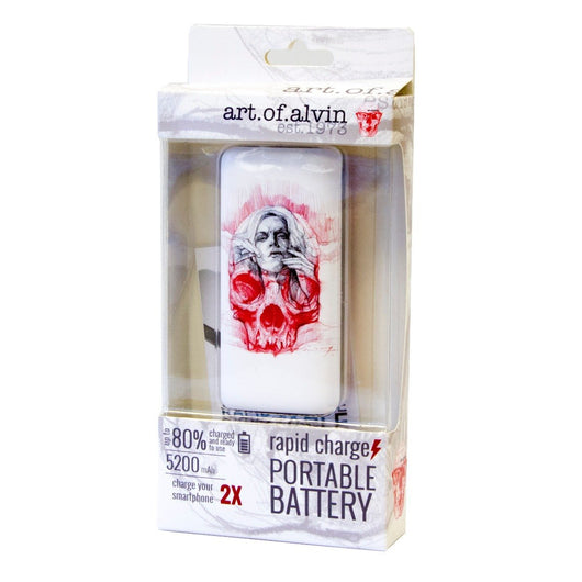 5200 Power Bank Portable Charger - Skull/Women by Art of Alvin-CAM SUPPLY INC. - SUPERSTORE (USA)