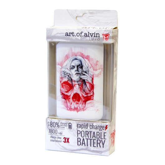 7800 Power Bank Portable Charger - Skull/Women by Art of Alvin-CAM SUPPLY INC. - SUPERSTORE (USA)