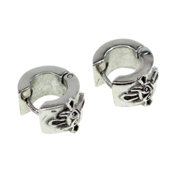 CAM Devil Logo: Circular Hoop Earrings-CAM SUPPLY INC. - SUPERSTORE (USA)