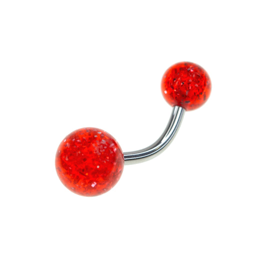 Multi-Color Glitter Belly Rings (Assorted) - 14 Gauge (10/Bag)-CAM SUPPLY INC. - SUPERSTORE (USA)