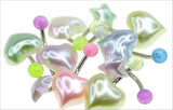 Assorted Hearts & Stars Belly Rings - 14 Gauge (10/Bag)-CAM SUPPLY INC. - SUPERSTORE (USA)