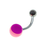 Multi-Colored W/ Steel Ball Belly Rings - 14 Gauge (10/Bag)-CAM SUPPLY INC. - SUPERSTORE (USA)