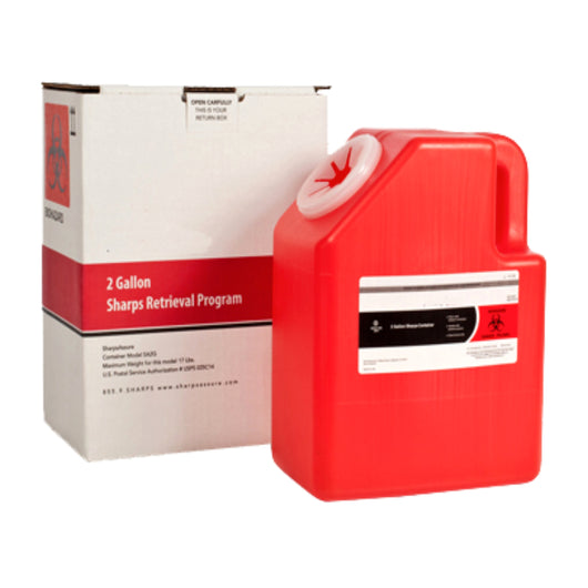 Mail-Away Sharps Container - 2 Gallon-CAM SUPPLY INC. - SUPERSTORE (USA)